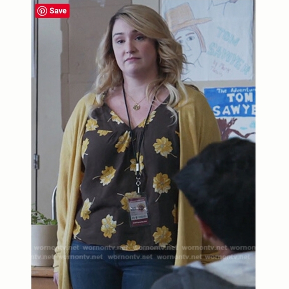 Madewell Rhyme Top In Fall Flowers Size Small - Picture 7 of 9